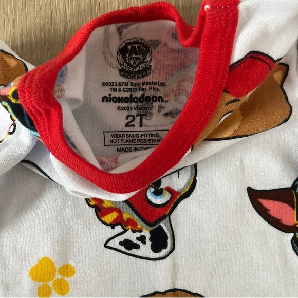 Nickelodeon Paw Patrol Toddler Boys/ Girls Junior Patrollers Cotton Pajama 2T - Picture 2 of 2